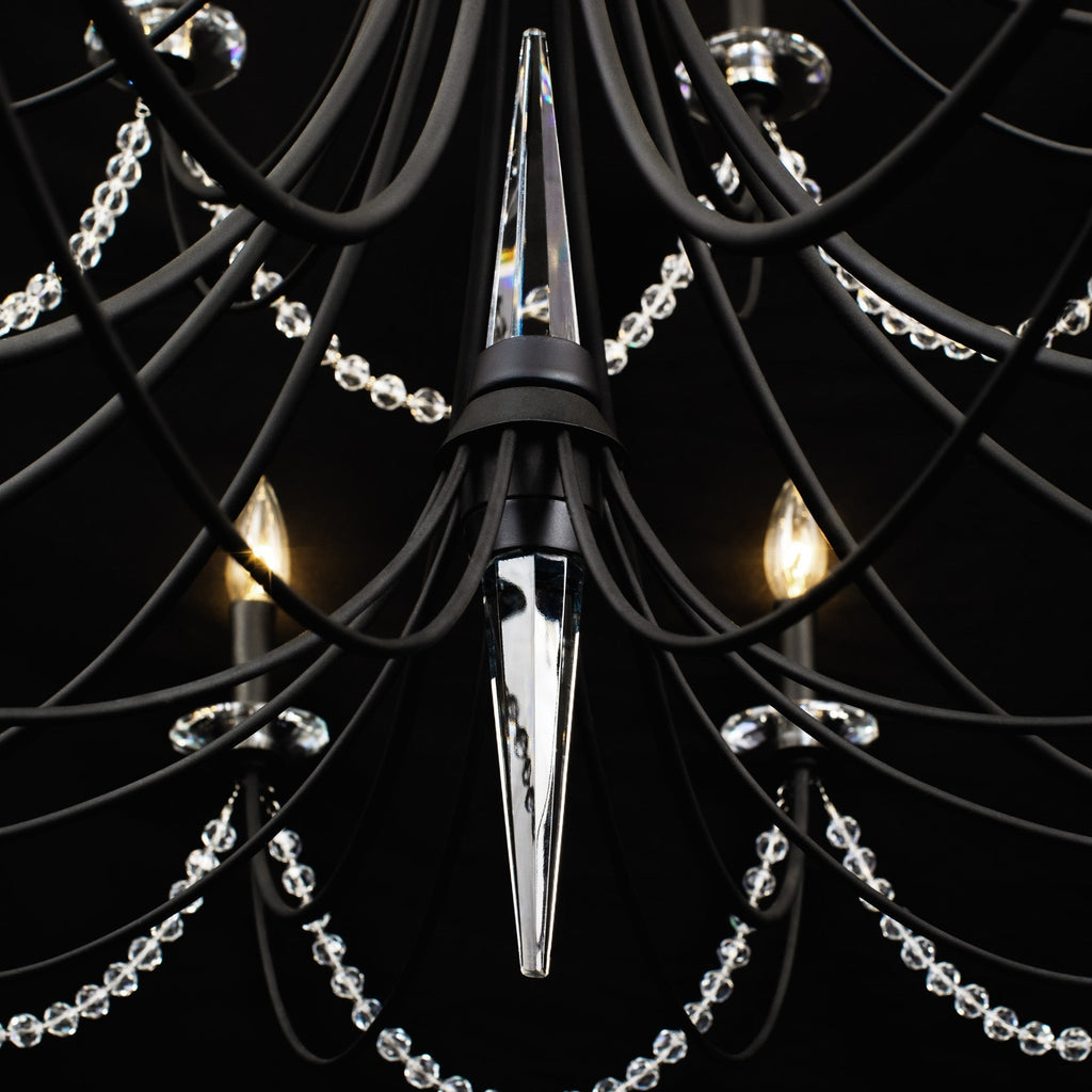 Purelux Postmodern Luxe Laiton Métal Cristal Lustre - Neutralighting