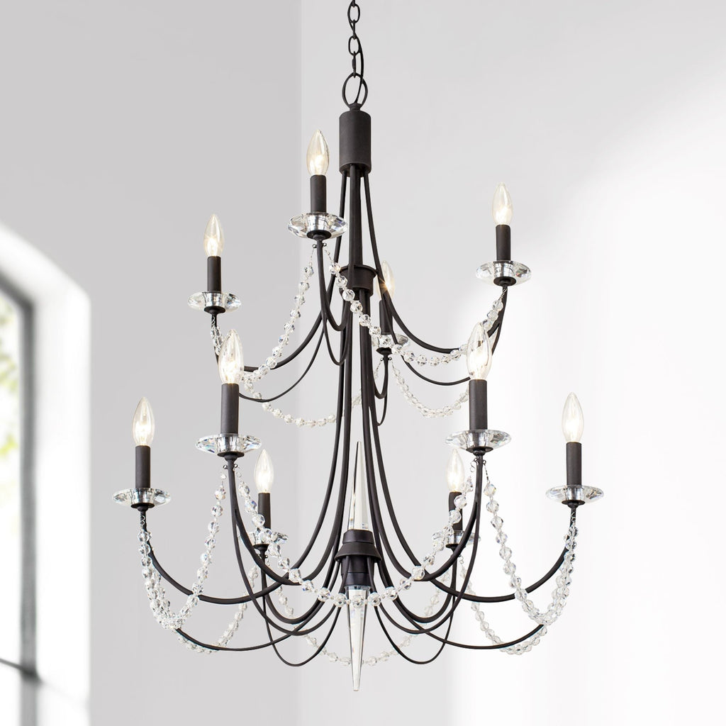 Purelux Postmodern Luxe Laiton Métal Cristal Lustre - Neutralighting