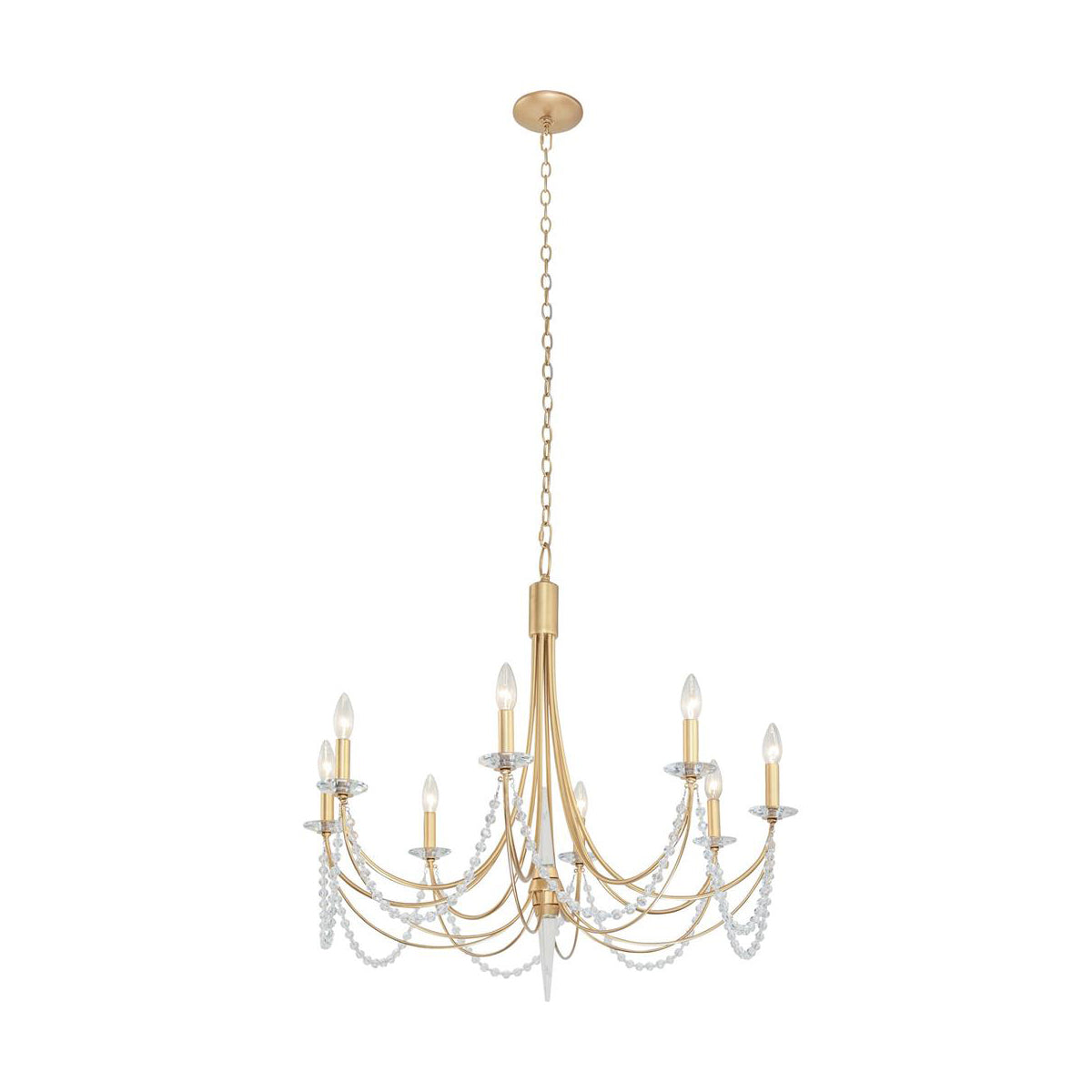 Purelux Postmodern Luxe Laiton Métal Cristal Lustre - Neutralighting