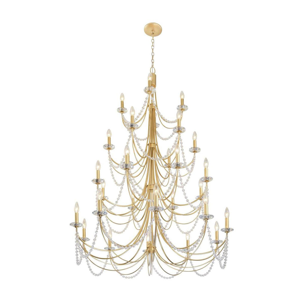 Purelux Postmodern Luxe Laiton Métal Cristal Lustre - Neutralighting