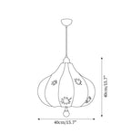 Brera Suspension Érable Feuille Organique Sculptural - Neutralighting