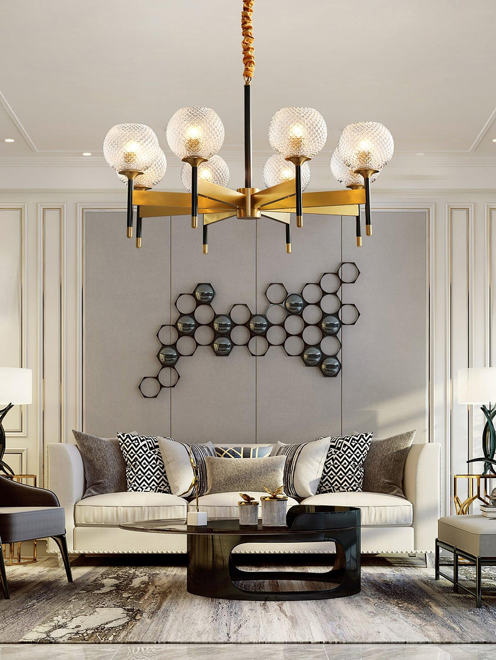 Glint Lustre Moderne en Laiton - Neutralighting