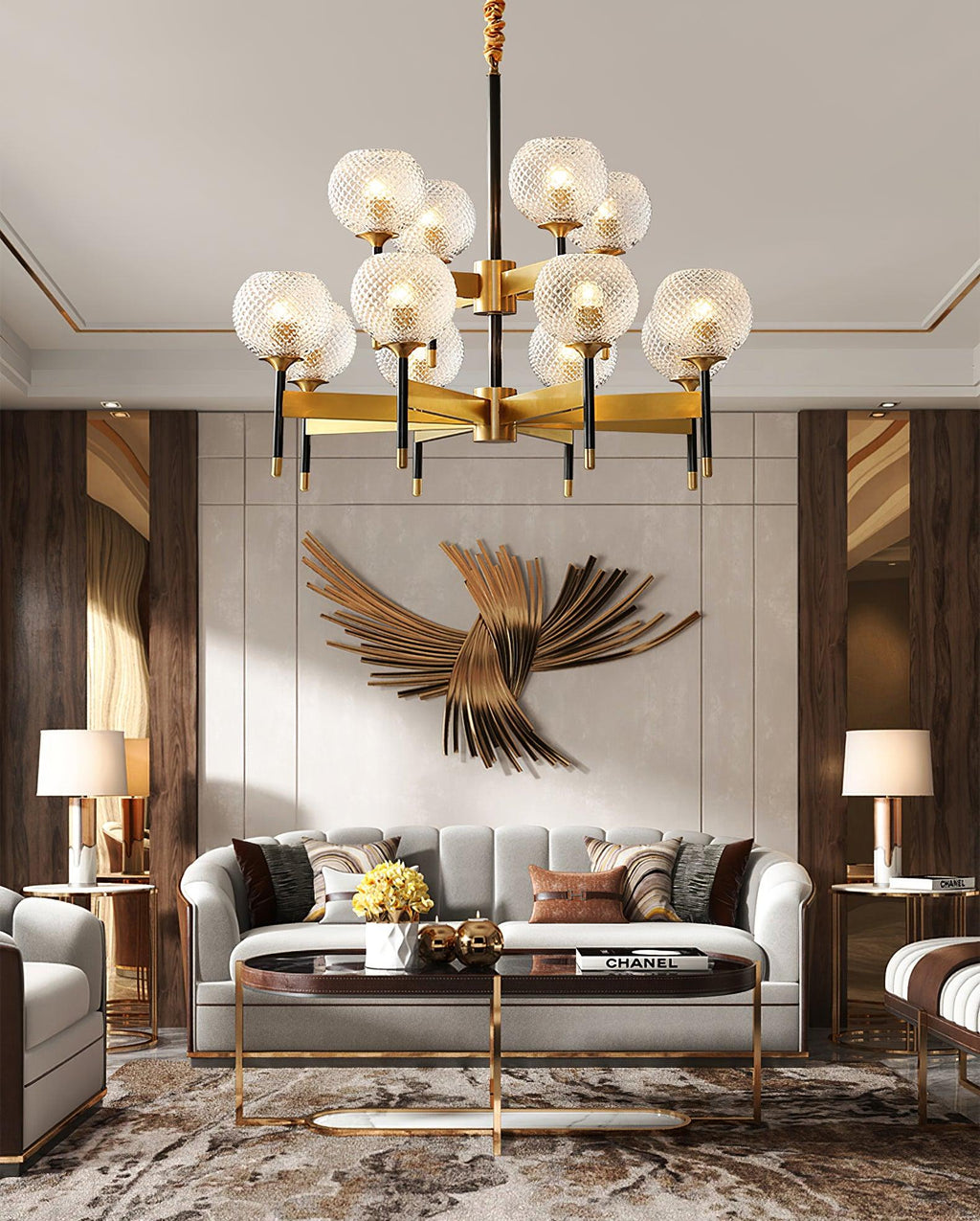 Glint Lustre Moderne en Laiton - Neutralighting