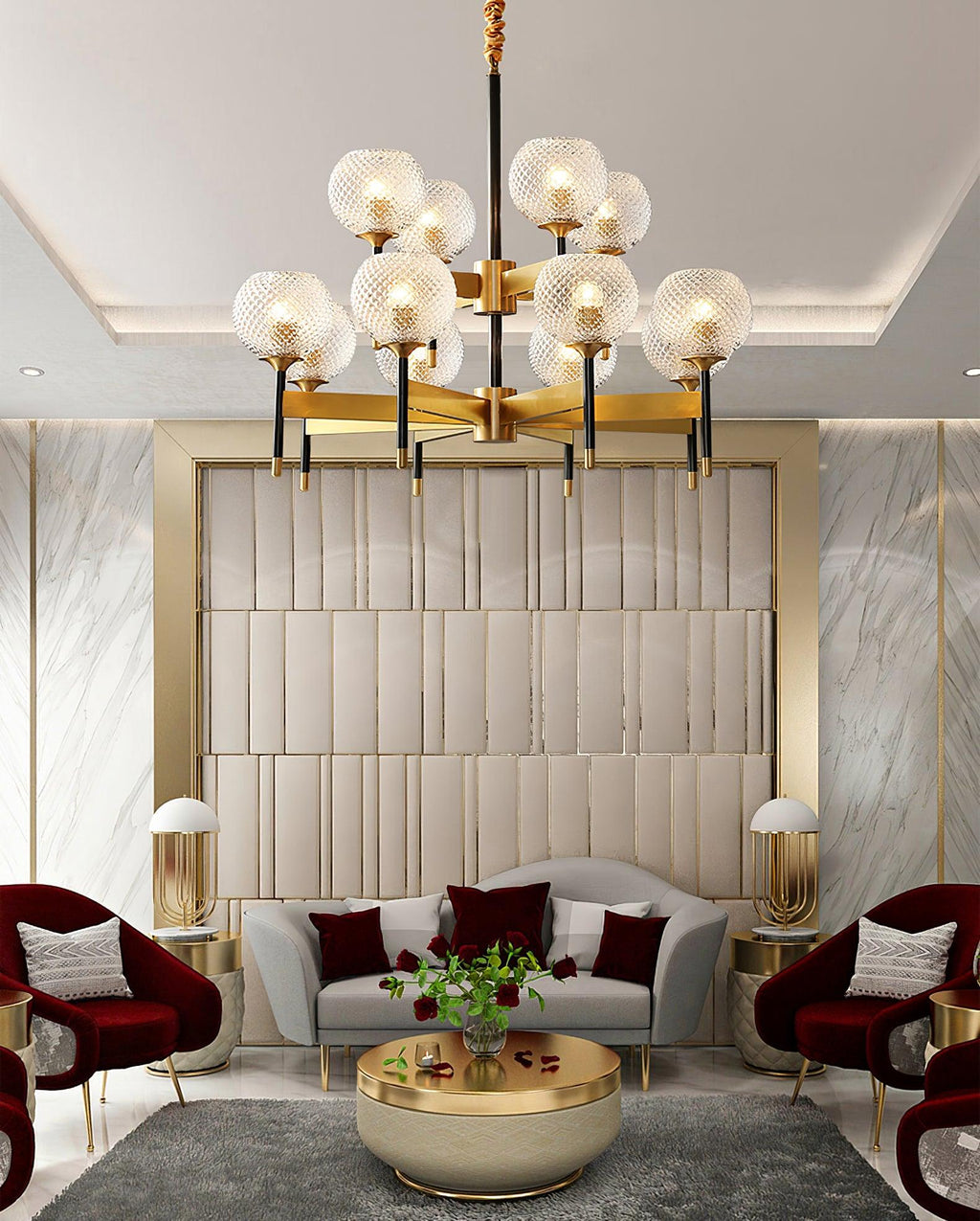 Glint Lustre Moderne en Laiton - Neutralighting