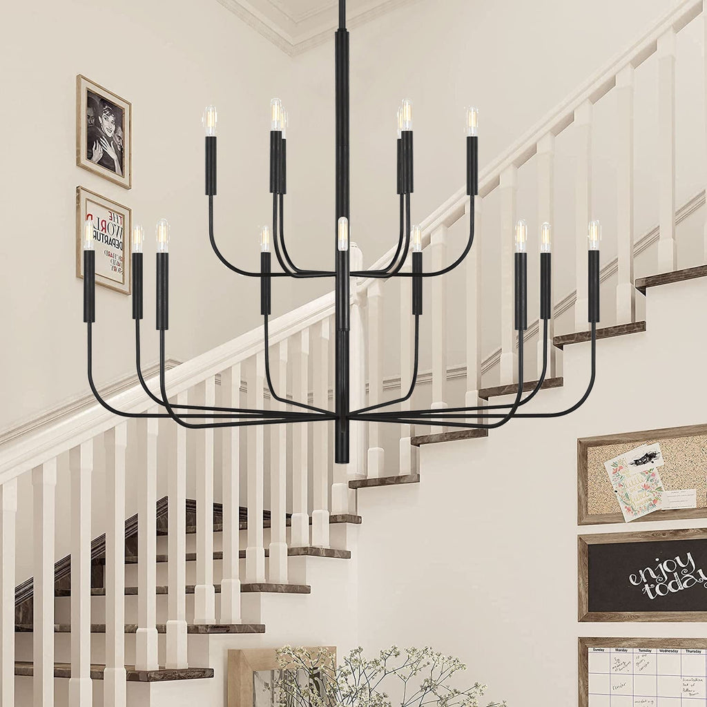 Olcarel Lustre Industriel Vintage En Métal Et Laiton - Neutralighting