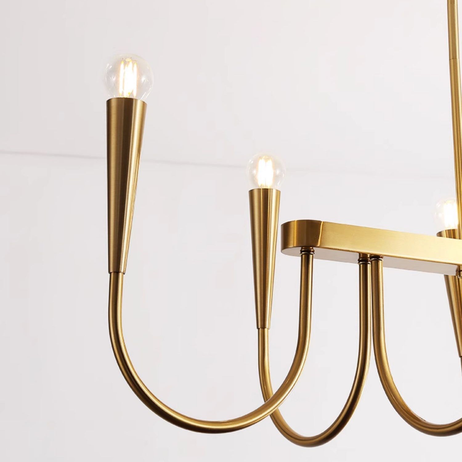 Fluide Lustre Linéaire Métal Laiton Minimaliste Moderne - Neutralighting