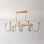 Fluide Lustre Linéaire Métal Laiton Minimaliste Moderne - Neutralighting
