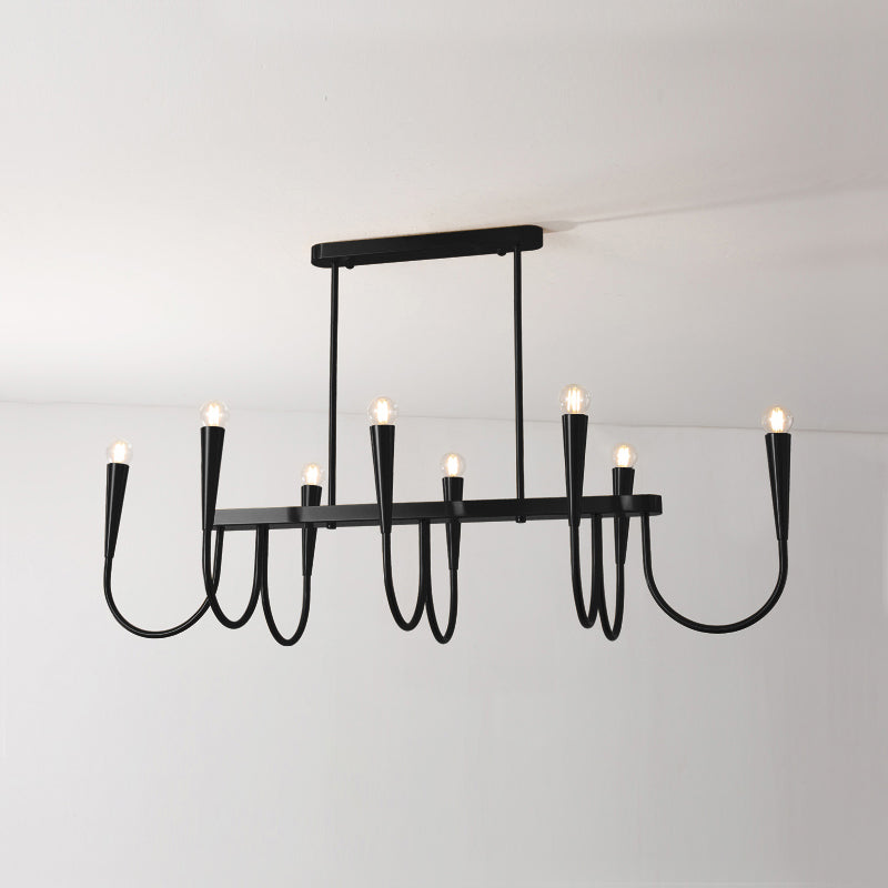 Fluide Lustre Linéaire Métal Laiton Minimaliste Moderne - Neutralighting