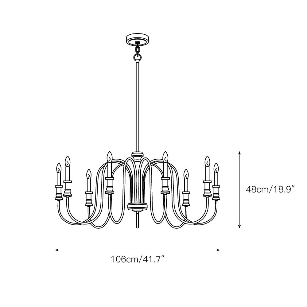 Volo Lustre Métal Bois Luxe Postmoderne - Neutralighting