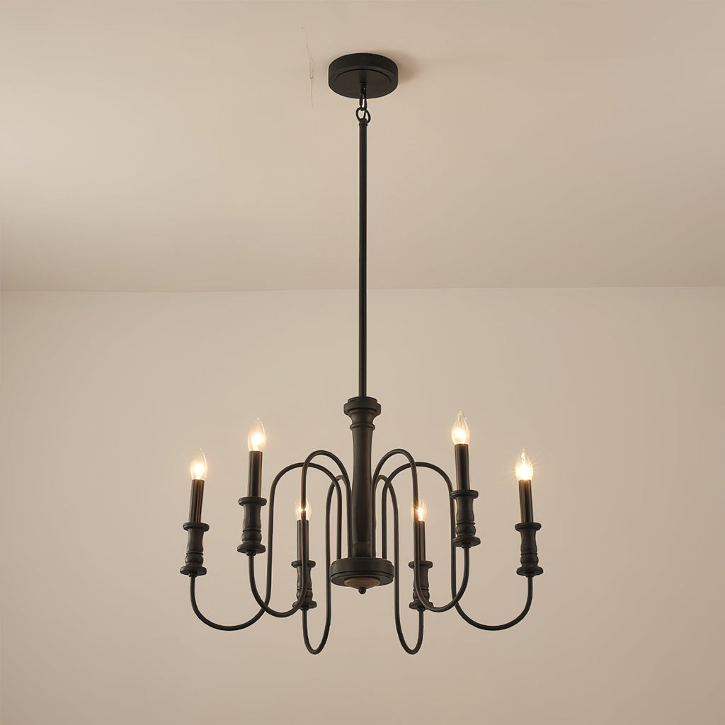 Volo Lustre Métal Bois Luxe Postmoderne - Neutralighting