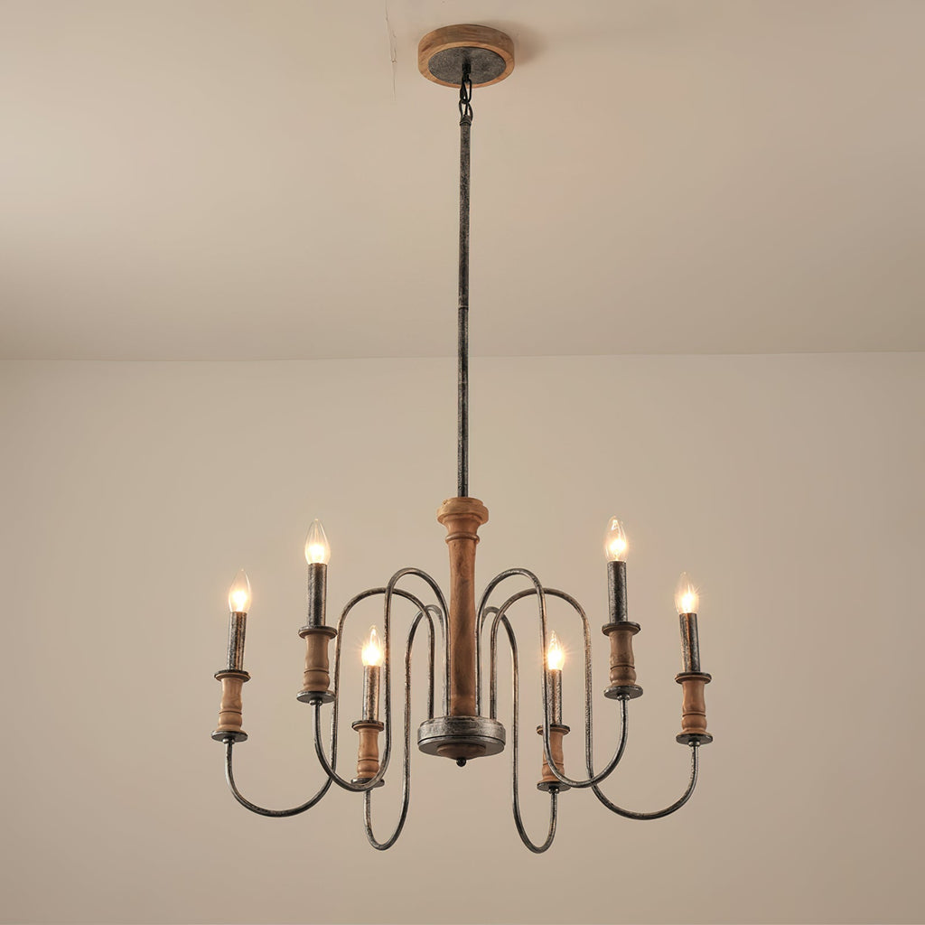 Volo Lustre Métal Bois Luxe Postmoderne - Neutralighting