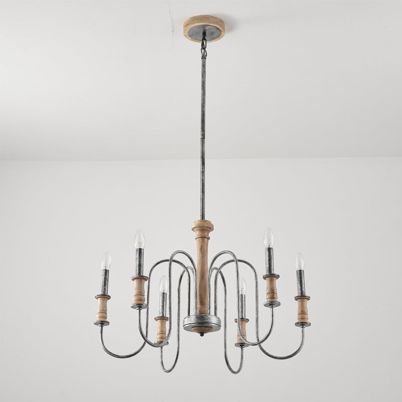 Volo Lustre Métal Bois Luxe Postmoderne - Neutralighting