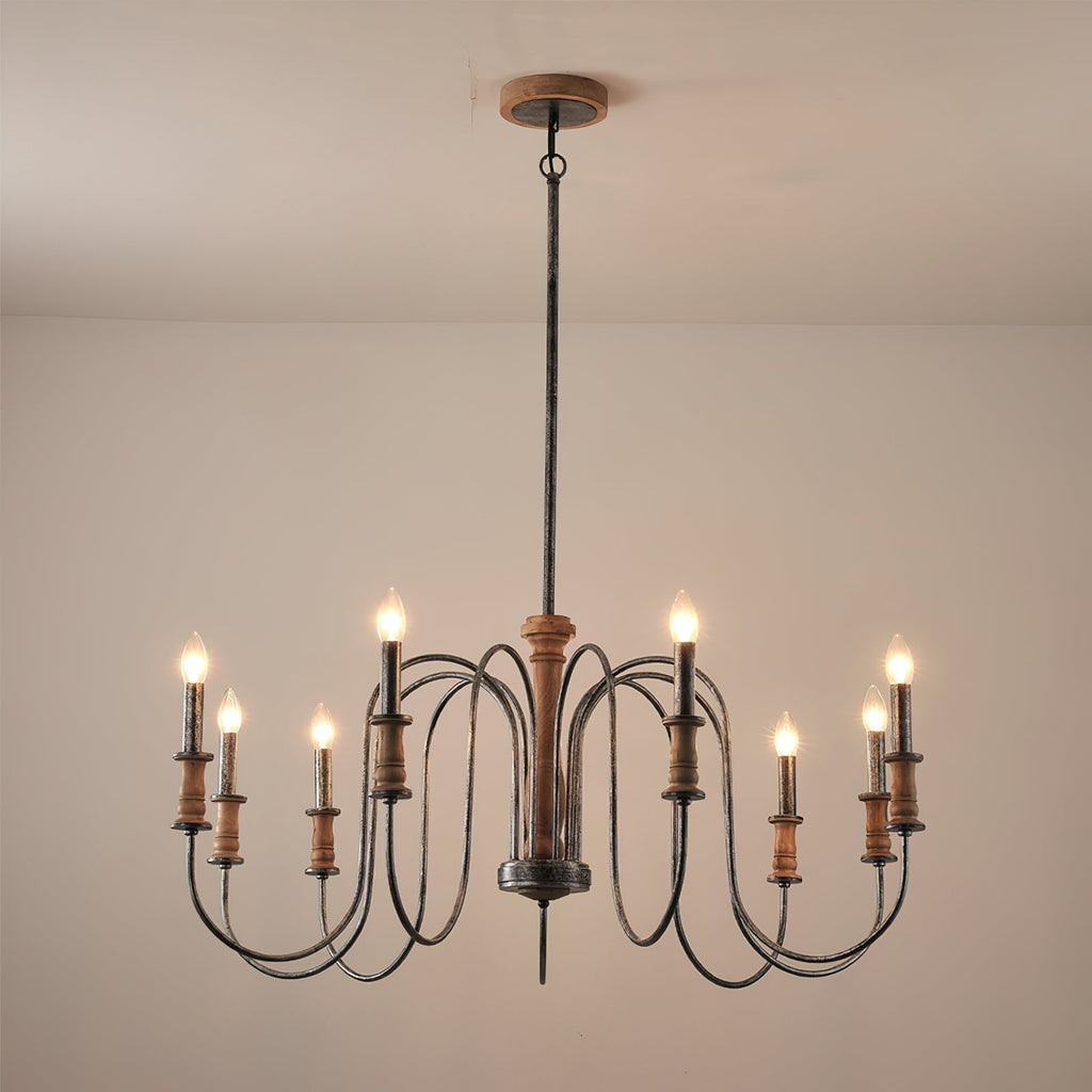 Volo Lustre Métal Bois Luxe Postmoderne - Neutralighting