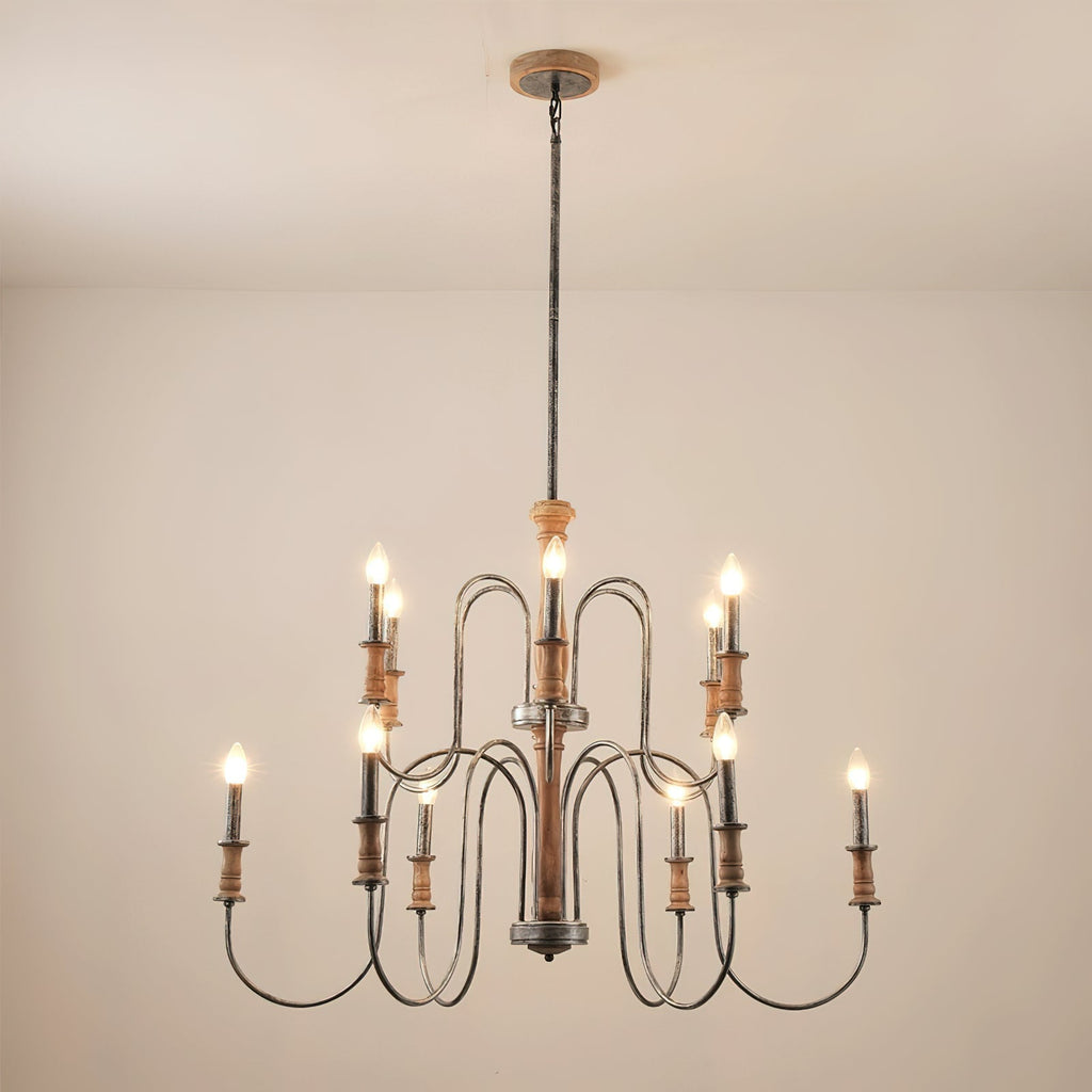 Volo Lustre Métal Bois Luxe Postmoderne - Neutralighting