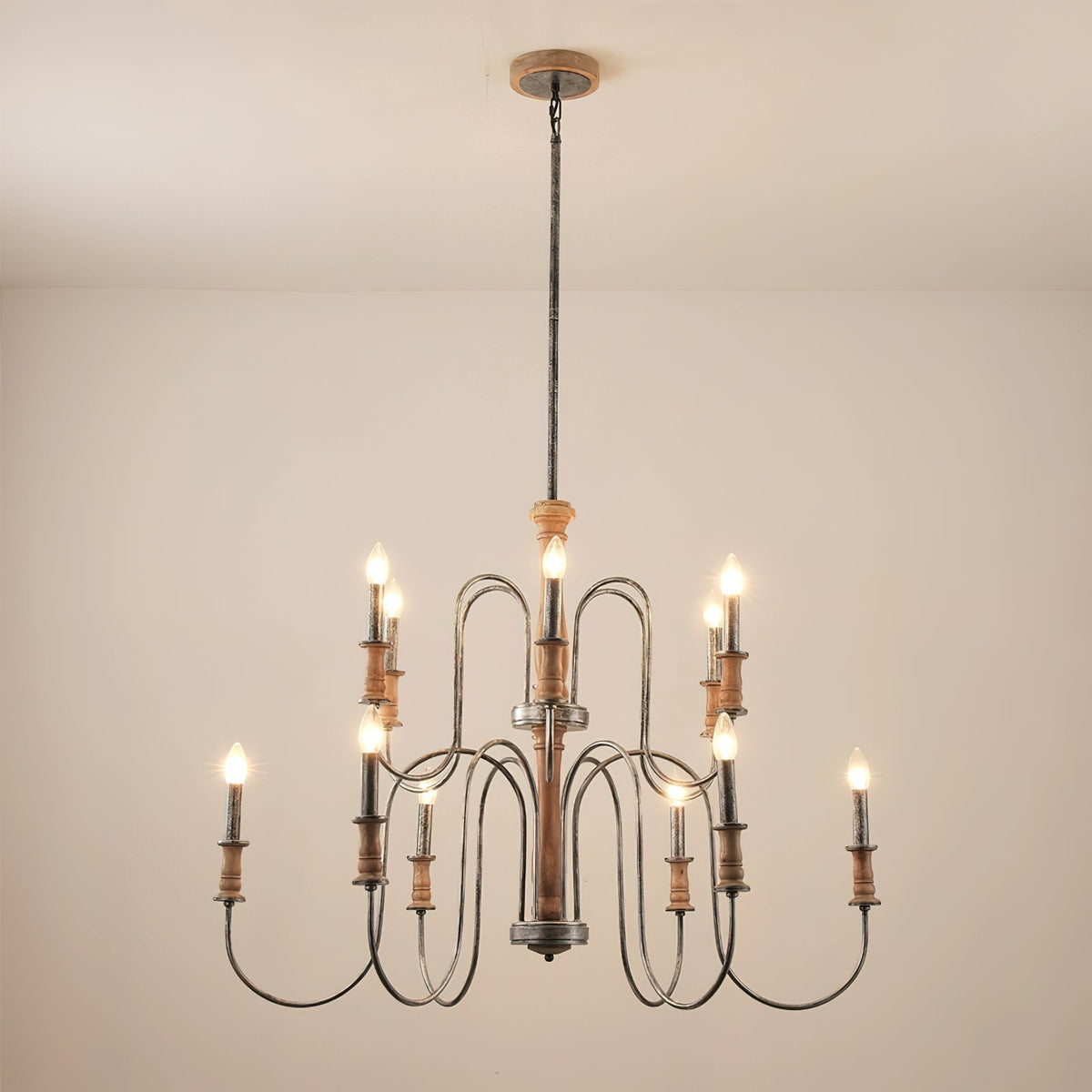 Volo Lustre Métal Bois Luxe Postmoderne - Neutralighting