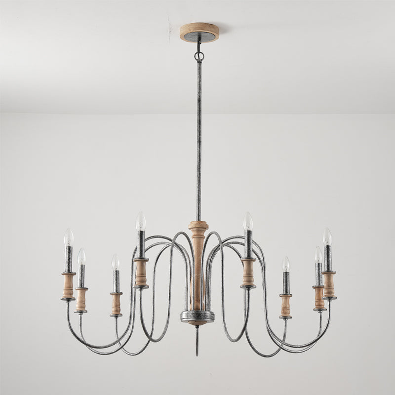 Volo Lustre Métal Bois Luxe Postmoderne - Neutralighting