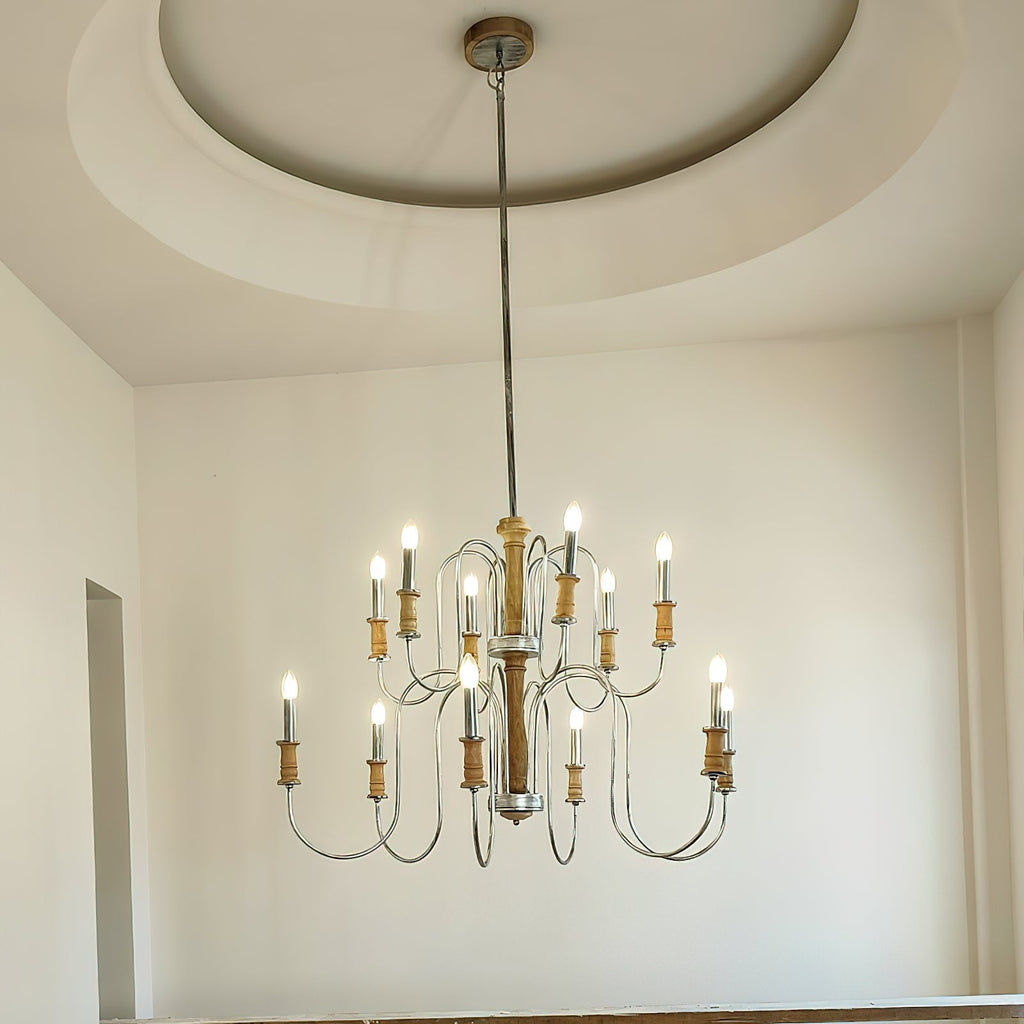Volo Lustre Métal Bois Luxe Postmoderne - Neutralighting
