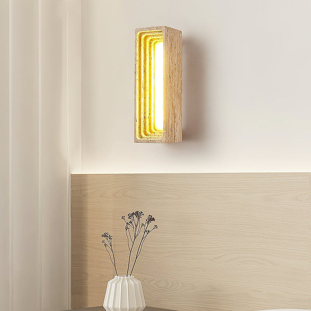 Siliq Applique Murale Travertin Beige Minimaliste Moderne - Neutralighting