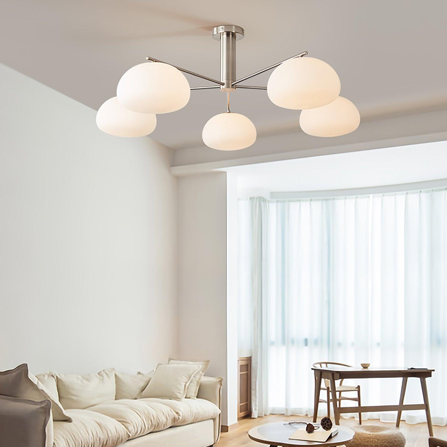 Lunara Luxe Glass Chandelier - Neutralighting
