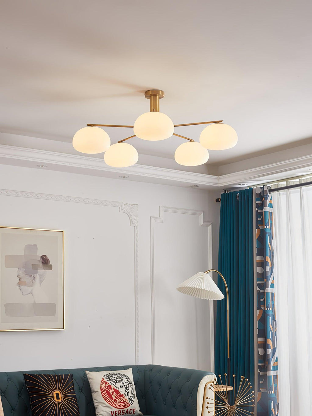 Lunara Luxe Glass Chandelier - Neutralighting