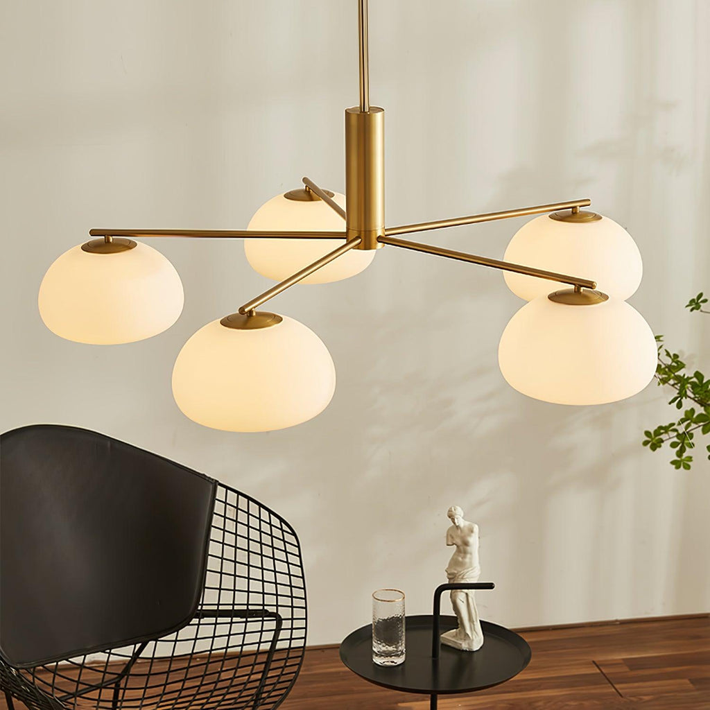 Lunara Luxe Glass Chandelier - Neutralighting