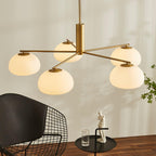Lunara Luxe Glass Chandelier - Neutralighting