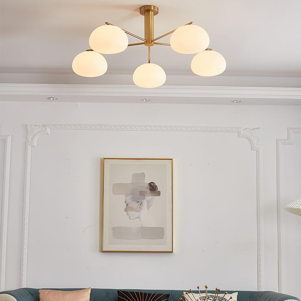 Lunara Luxe Glass Chandelier - Neutralighting