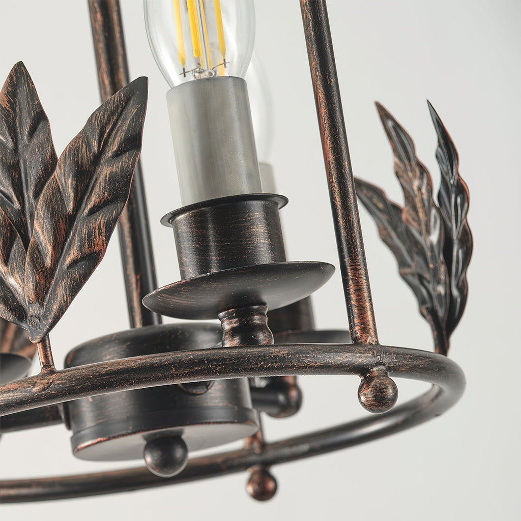Hylite Suspension Lanterne Métal Doré Industrielle Vintage - Neutralighting