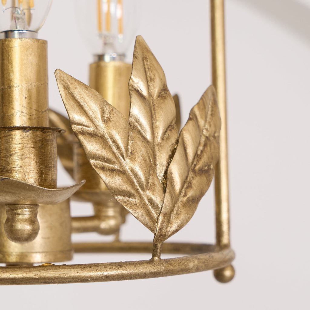 Hylite Suspension Lanterne Métal Doré Industrielle Vintage - Neutralighting