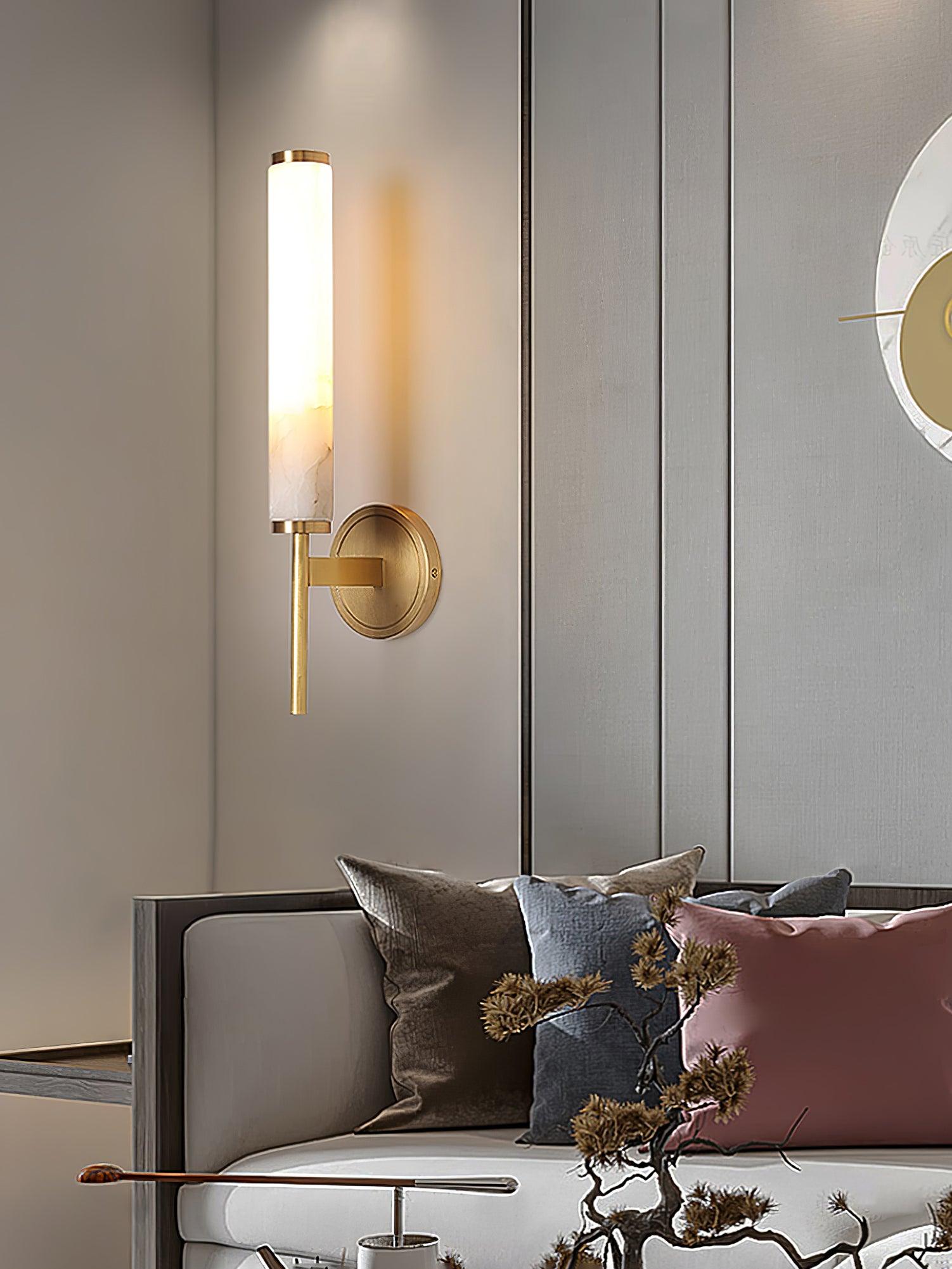 Olrinyra Applique Murale Cylindre en Albâtre - Neutralighting