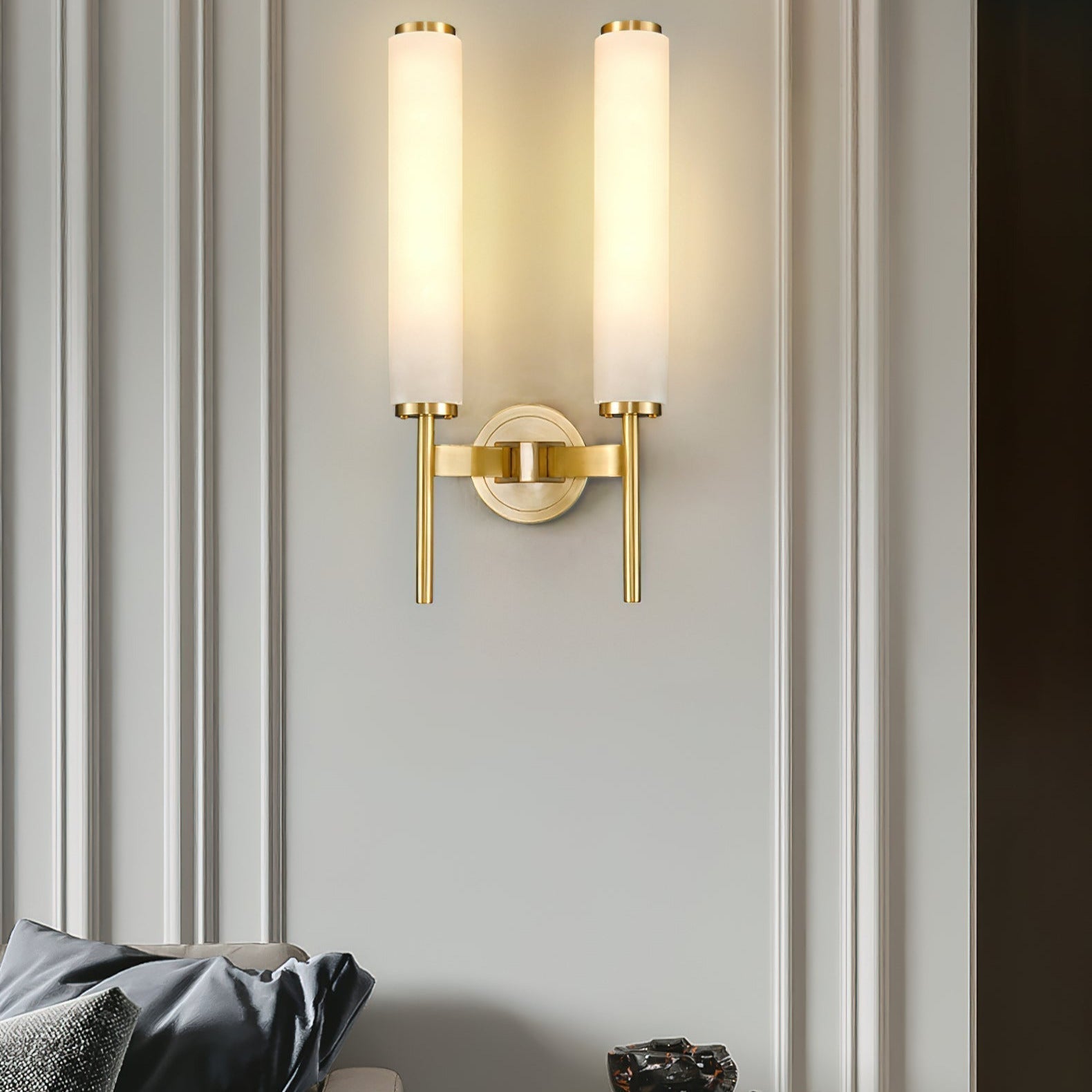 Jern Applique Murale en Albâtre Style Art Déco - Neutralighting