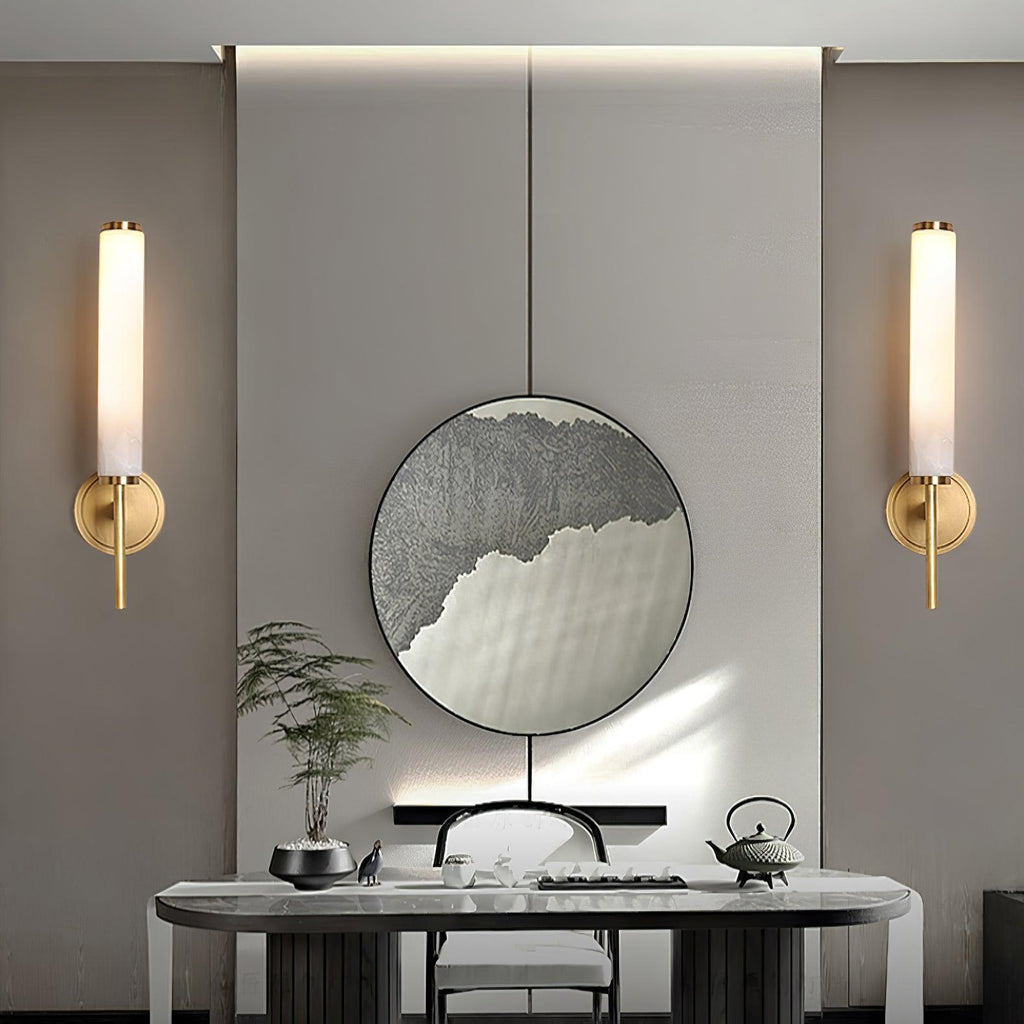 Olrinyra Applique Murale Cylindre en Albâtre - Neutralighting