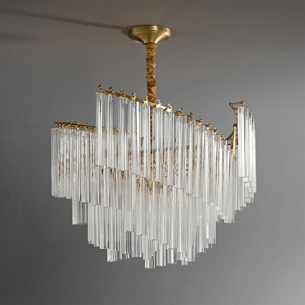 Ilsoris Lustre Postmoderne de Luxe en Cristal Brinicle - Neutralighting