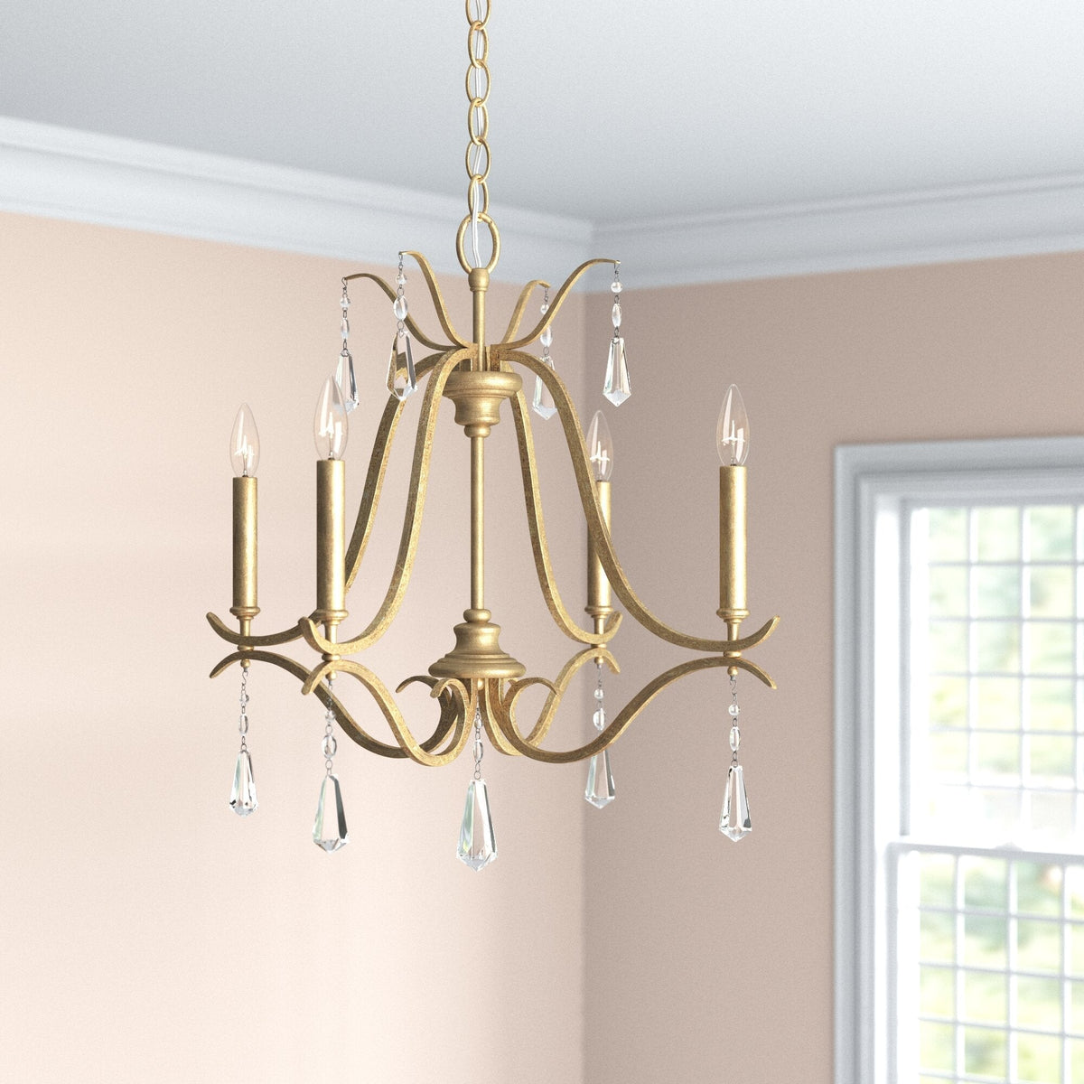 Lyra Lustre Cristal Cuivre Luxe Postmoderne - Neutralighting
