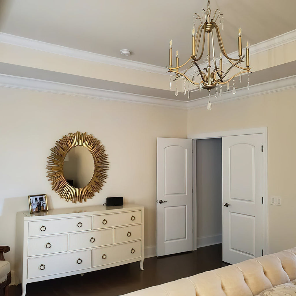 Lyra Lustre Cristal Cuivre Luxe Postmoderne - Neutralighting