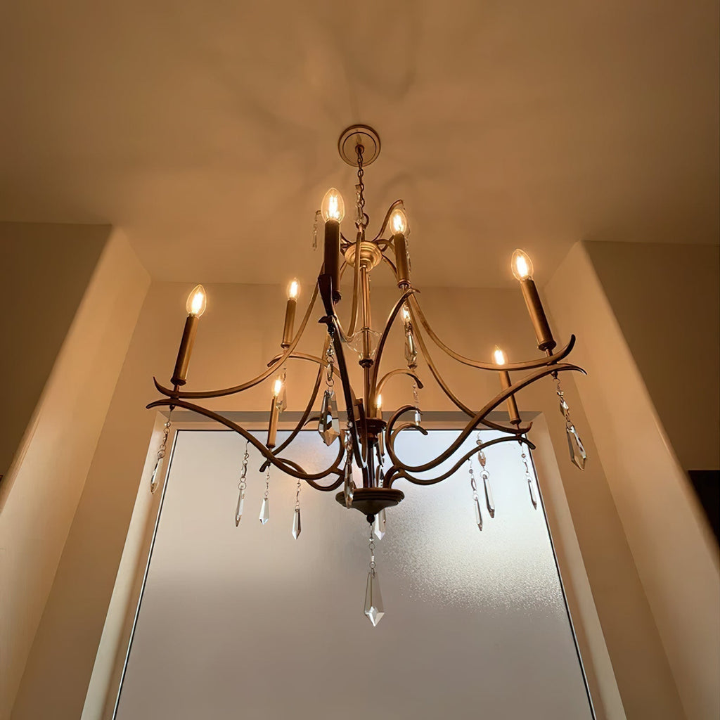 Lyra Lustre Cristal Cuivre Luxe Postmoderne - Neutralighting