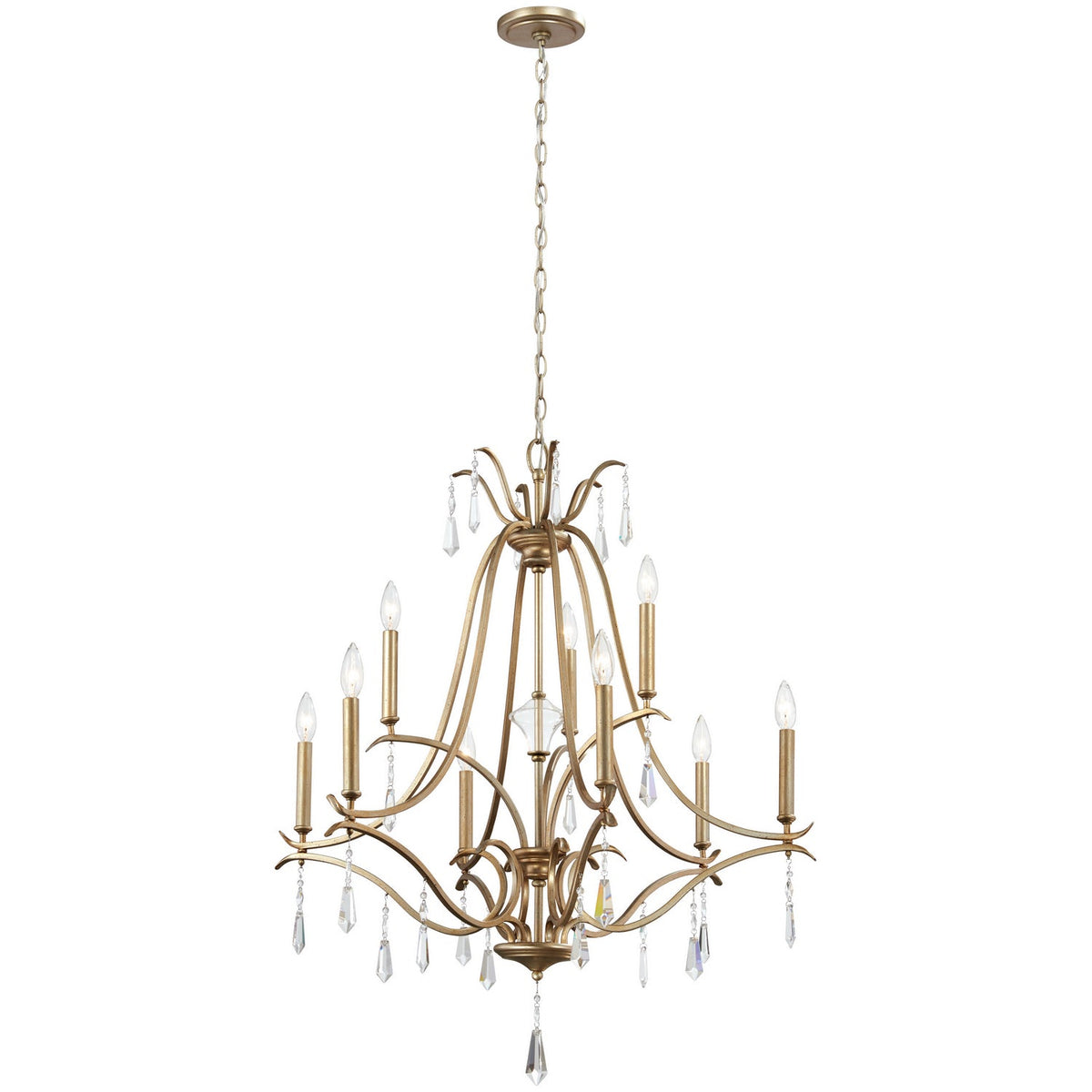 Lyra Lustre Cristal Cuivre Luxe Postmoderne - Neutralighting