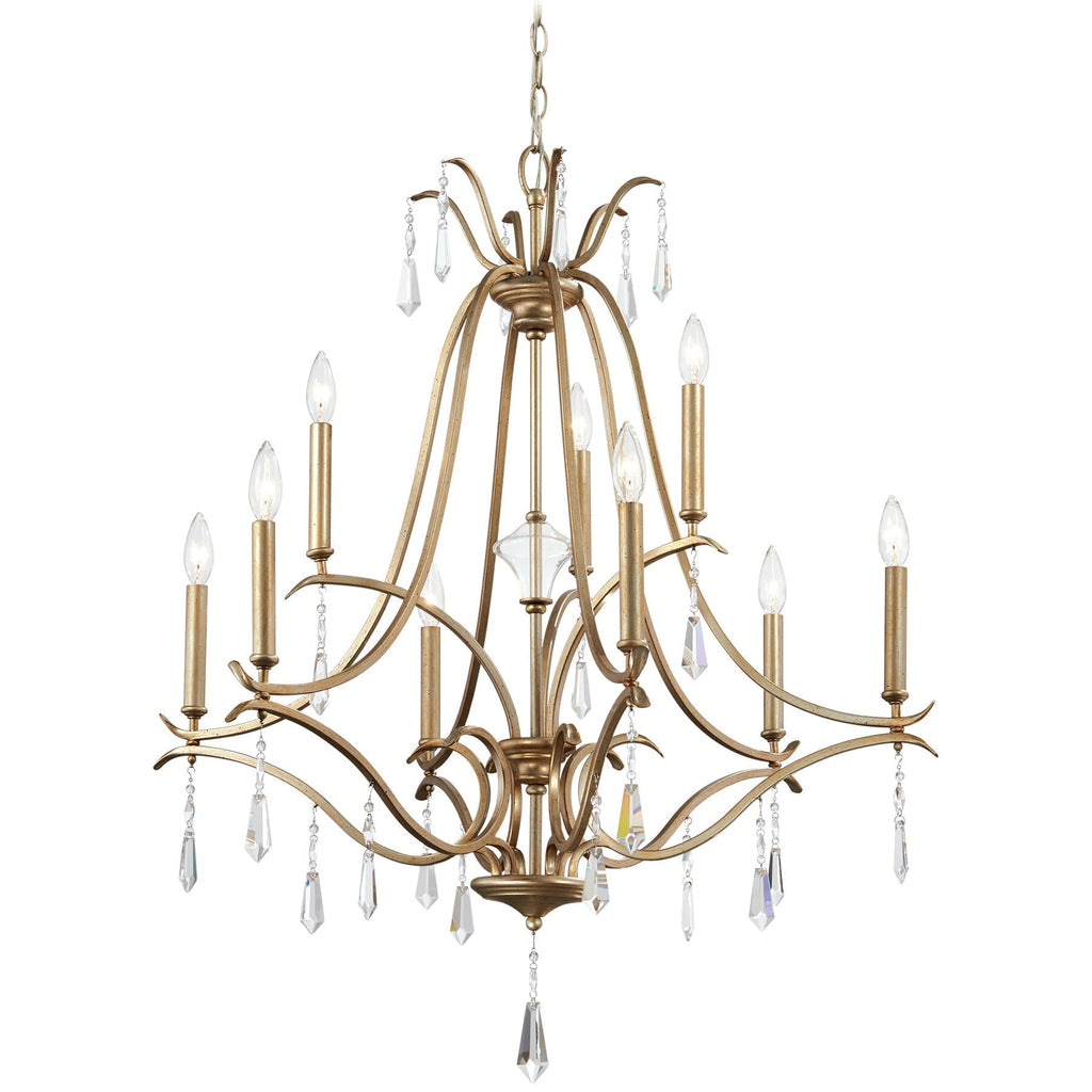 Lyra Lustre Cristal Cuivre Luxe Postmoderne - Neutralighting