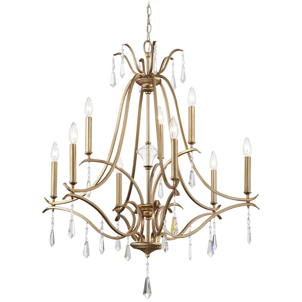 Lyra Lustre Cristal Cuivre Luxe Postmoderne - Neutralighting