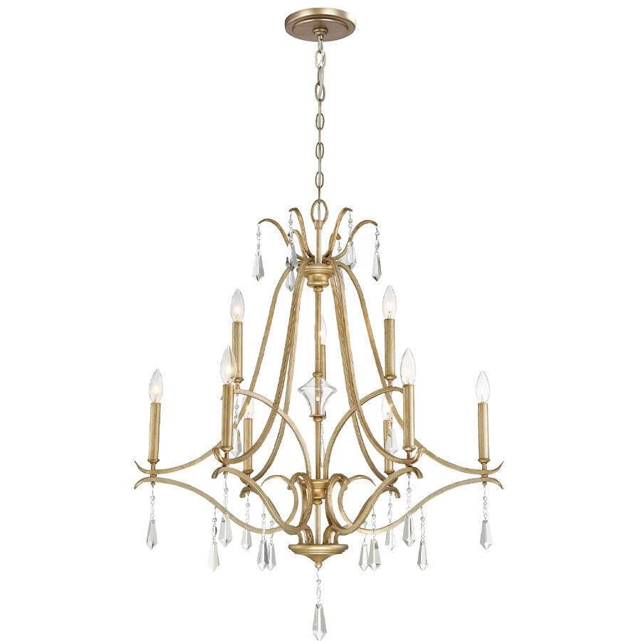 Lyra Lustre Cristal Cuivre Luxe Postmoderne - Neutralighting