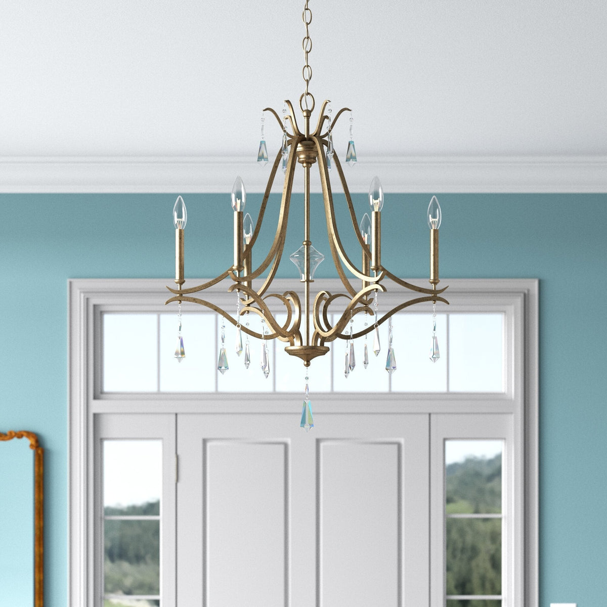 Lyra Lustre Cristal Cuivre Luxe Postmoderne - Neutralighting