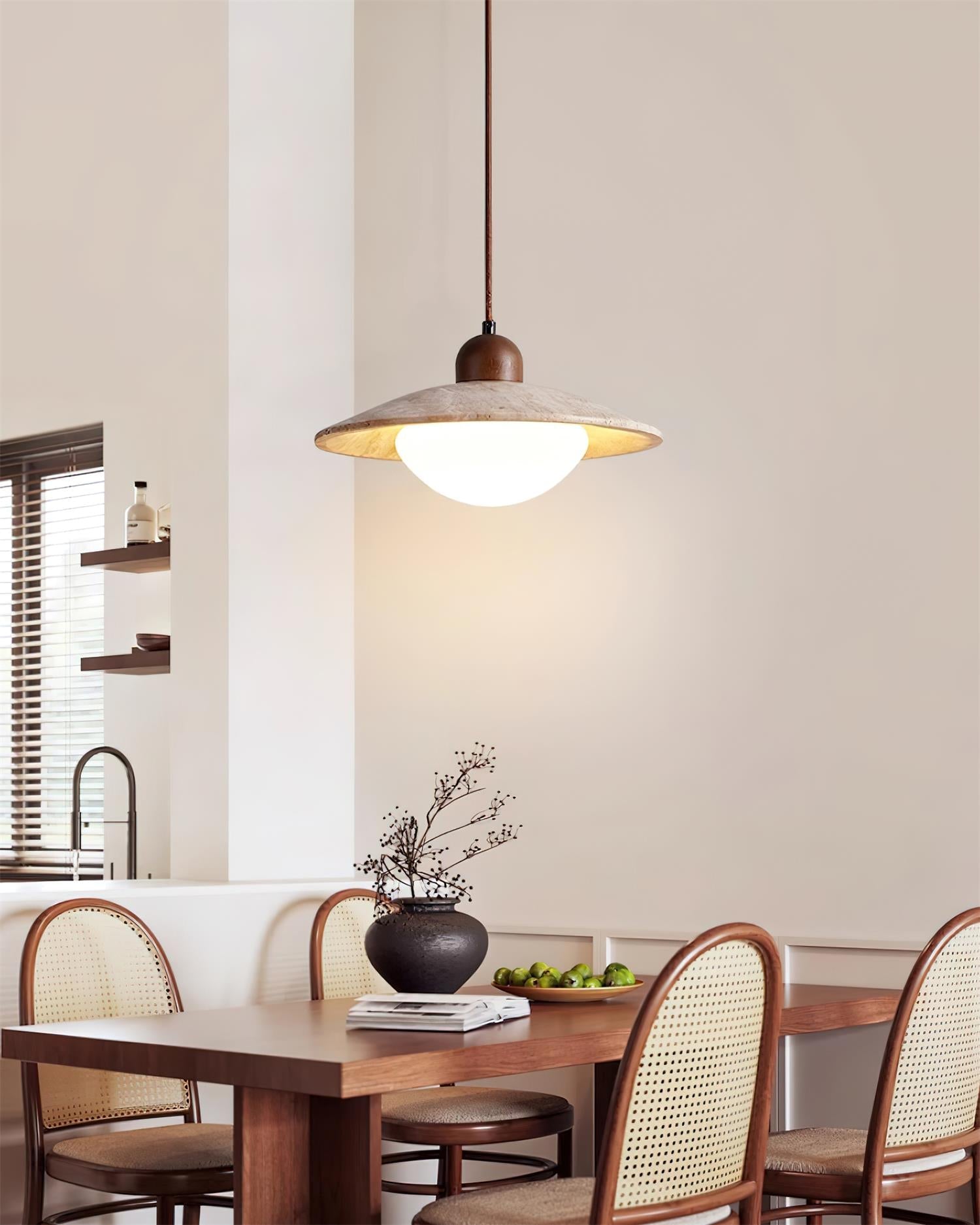 Ritta Lampe Pendante Minimaliste en Travertin - Neutralighting