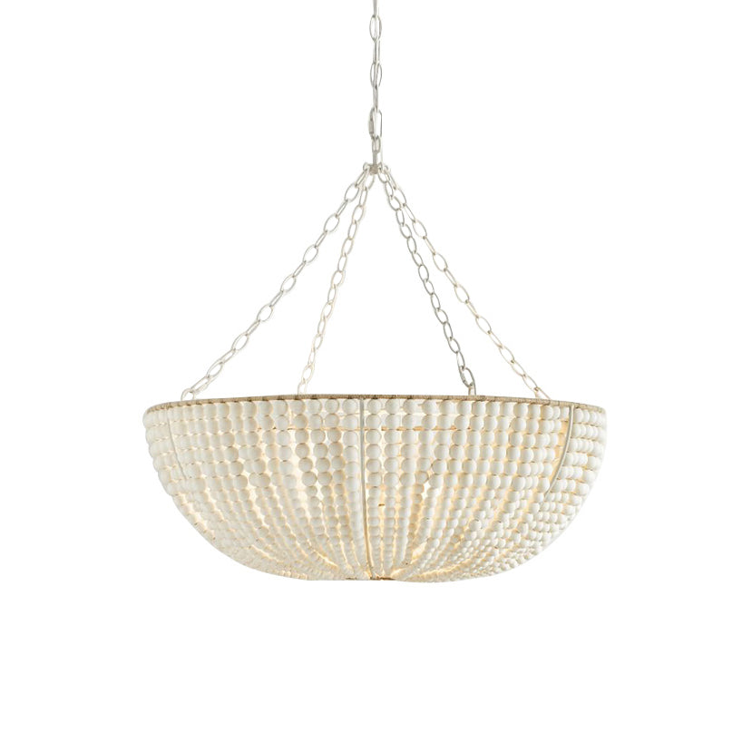 Lustre en Bois Perlé Luxe Postmoderne - Neutralighting
