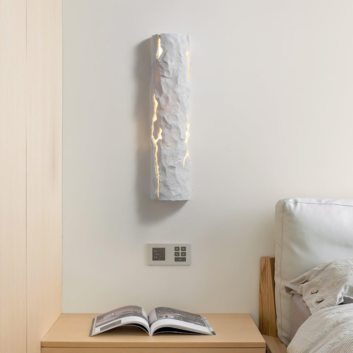 Lustra Lampe Murale Texture Écorce Rustique - Neutralighting