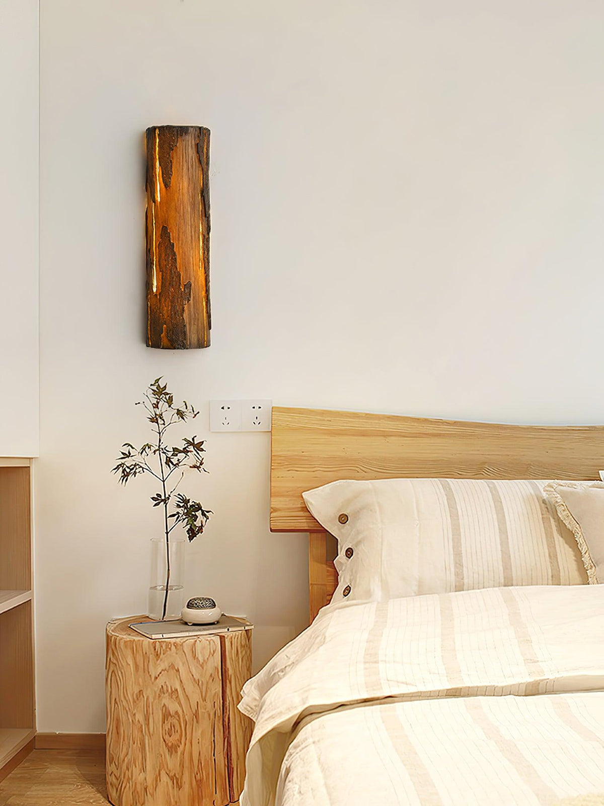 Lustra Lampe Murale Texture Écorce Rustique - Neutralighting