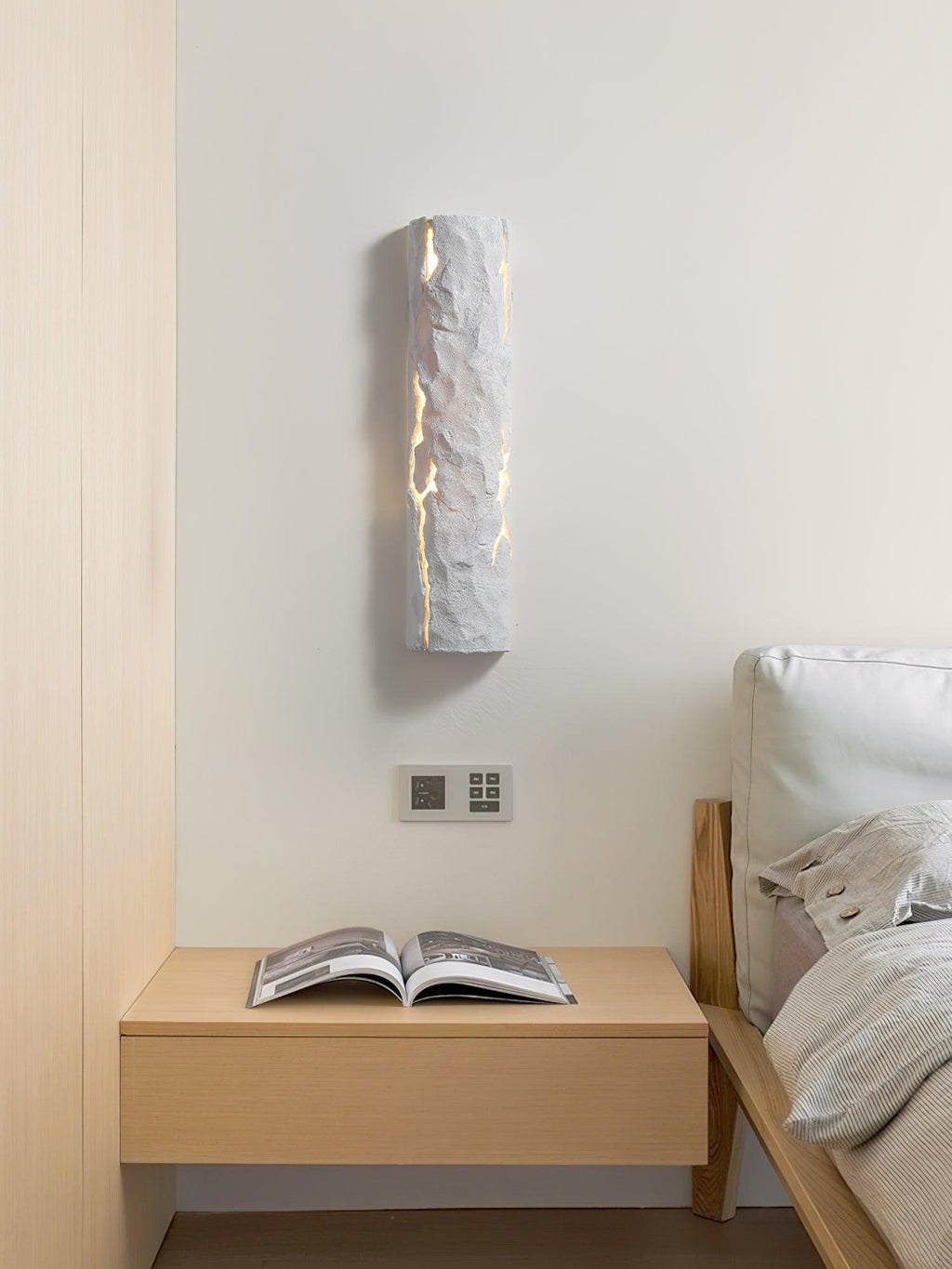Lustra Lampe Murale Texture Écorce Rustique - Neutralighting