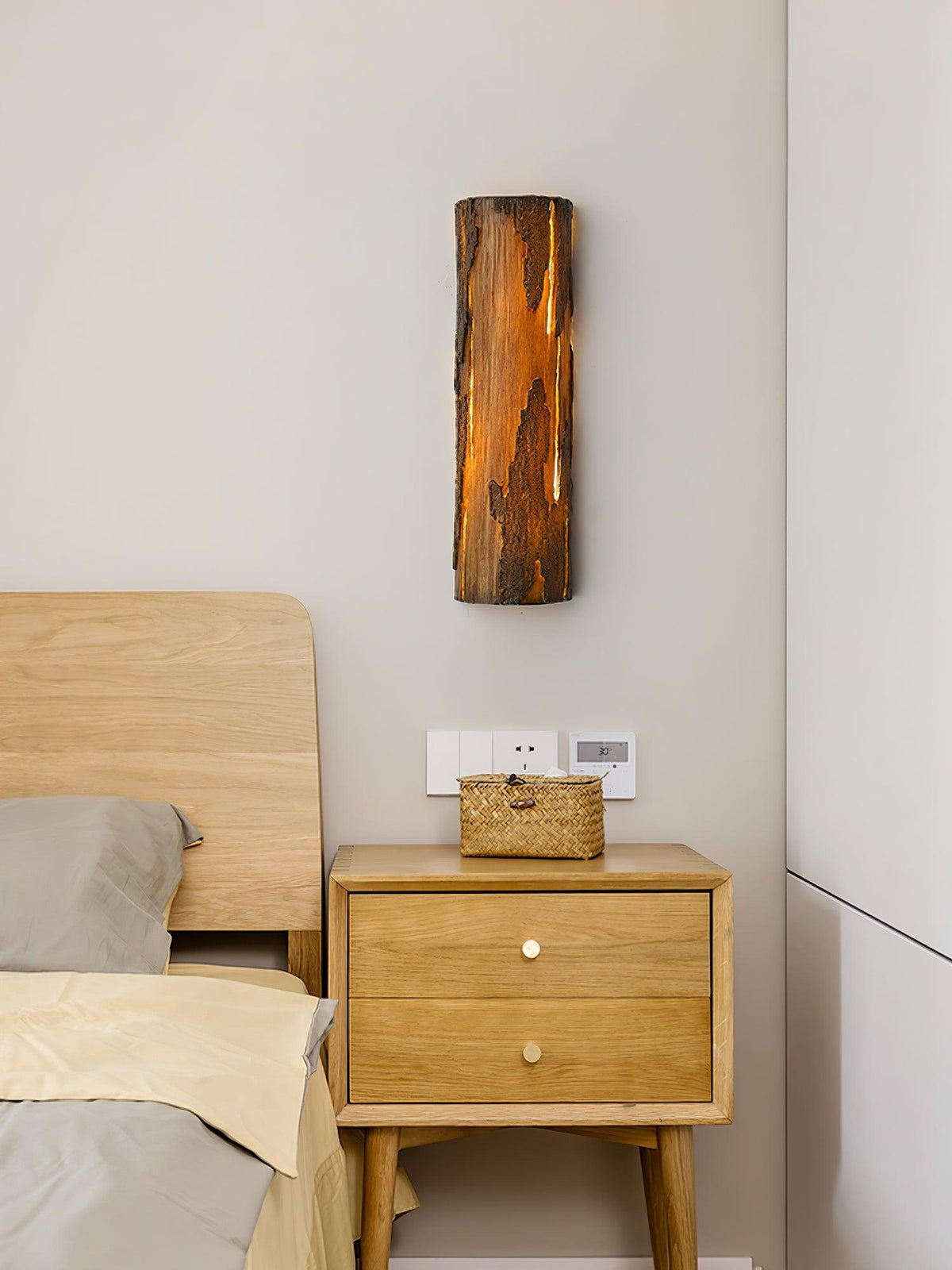 Lustra Lampe Murale Texture Écorce Rustique - Neutralighting