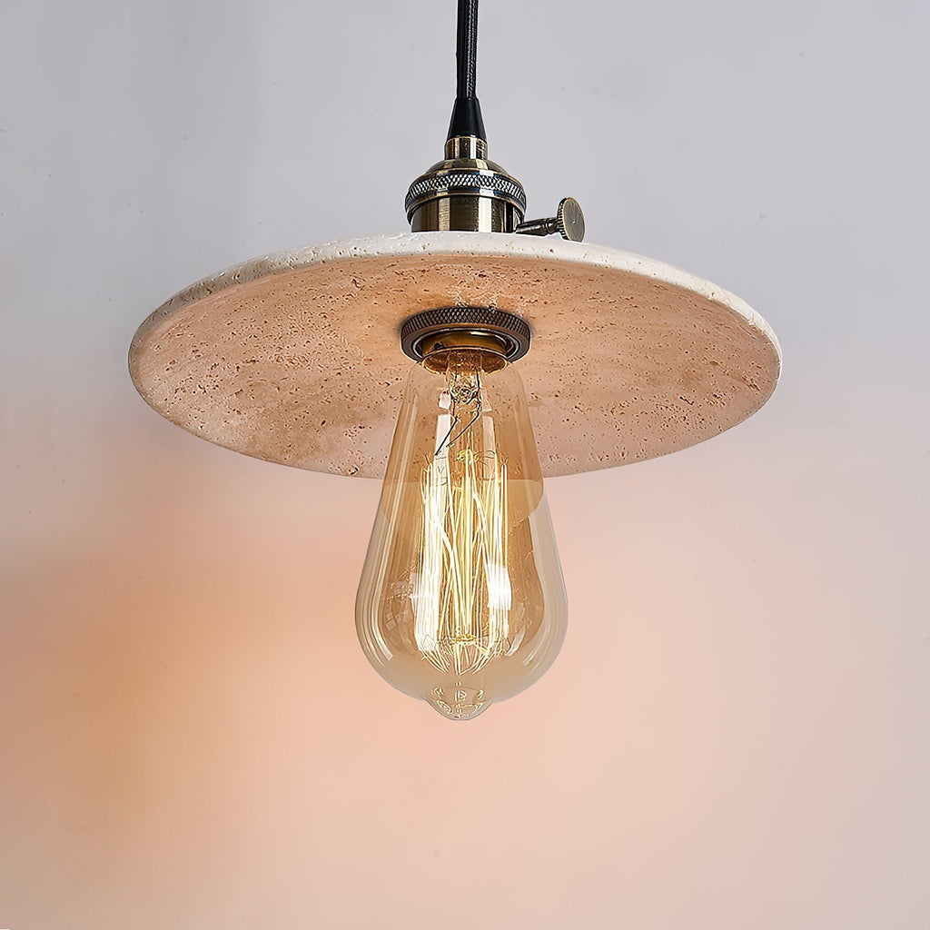 Metis Suspension Métal Travertin Beige Minimaliste Moderne - Neutralighting