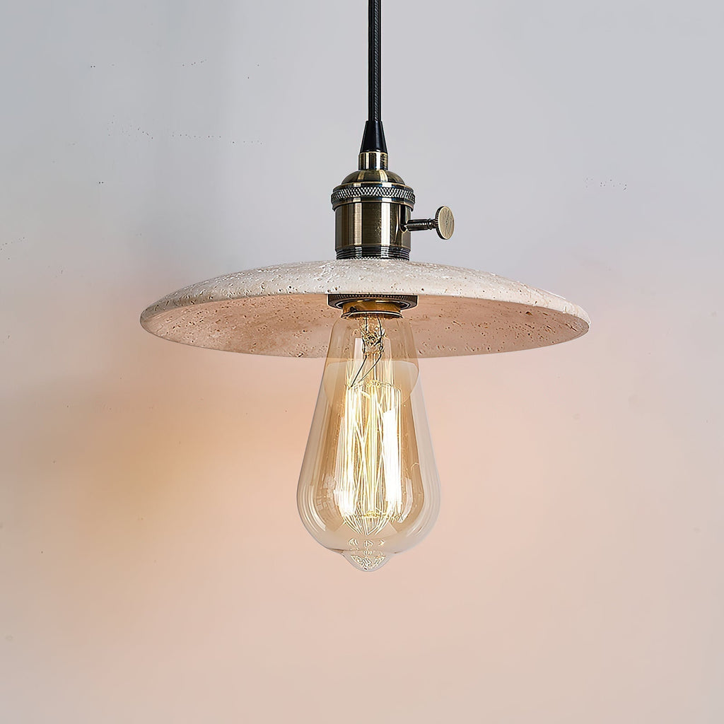 Metis Suspension Métal Travertin Beige Minimaliste Moderne - Neutralighting