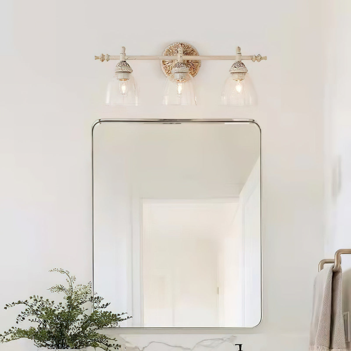 Orion Applique Murale Métal Verre Industrielle Vintage - Neutralighting